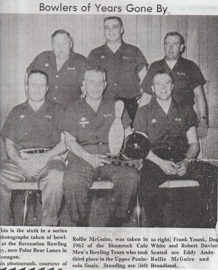 Polar Bear Lanes - Old Article On Bowling Team (newer photo)